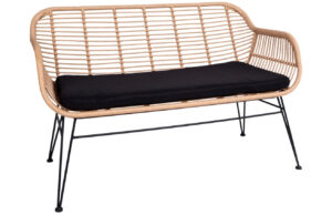 Nordic Living Př&iacute;rodn&iacute; ratanov&aacute; lavice Trieste