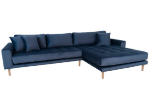 Nordic Living Sametov&aacute; rohov&aacute; pohovka Limo 290 cm