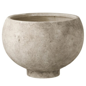 Nordic Living &Scaron;ed&yacute; keramick&yacute; květin&aacute;č Galio &Oslash; 26 cm