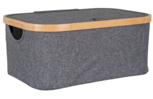 Nordic Living &Scaron;ed&yacute; l&aacute;tkov&yacute; &uacute;ložn&yacute; ko&scaron; Notem 38 x 26 cm