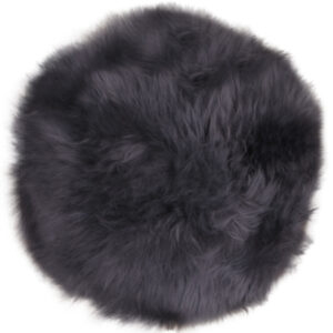 Nordic Living &Scaron;ed&yacute; podsed&aacute;k Lenny 35 cm z ovč&iacute; kůže