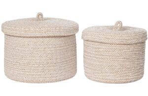 Nordic Living Set dvou b&eacute;žov&yacute;ch bavlněn&yacute;ch ko&scaron;ů Lauba