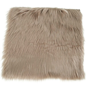 Nordic Living Světle hněd&yacute; podsed&aacute;k Lenny 40 x 40 cm z ekokůže