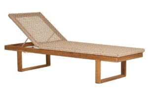 Nordic Living Teakov&eacute; zahradn&iacute; leh&aacute;tko Deren