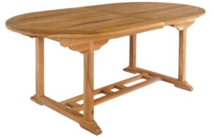 Nordic Living Teakov&yacute; zahradn&iacute; rozkl&aacute;dac&iacute; j&iacute;deln&iacute; stůl Mancala 180/240 x 90 cm