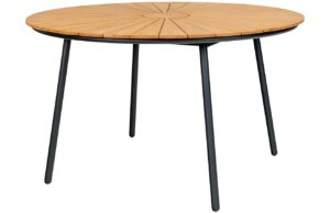 Nordic Living Teakov&yacute; zahradn&iacute; stůl Cleveland 130 cm