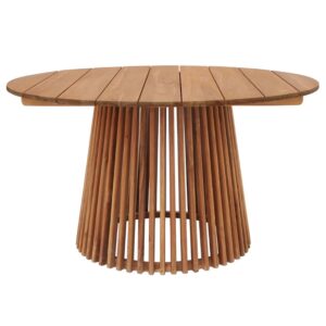 Nordic Living Teakov&yacute; zahradn&iacute; stůl Lorei 120 cm