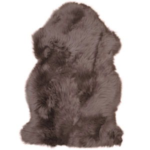 Nordic Living Tmavě hněd&aacute; ovč&iacute; kůže Lenny