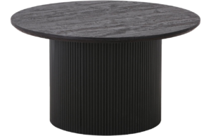 Nordic Living Tmavě hněd&yacute; dřevěn&yacute; konferenčn&iacute; stolek Benovia 80 cm