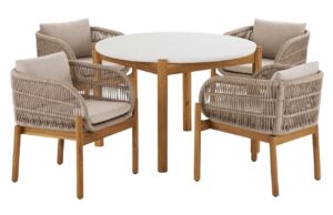 Nordic Living Zahradn&iacute; set židl&iacute; a stolu Terracina