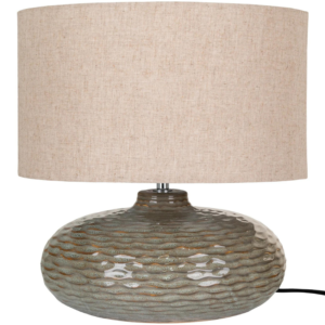 Nordic Living Zelen&aacute; keramick&aacute; stoln&iacute; lampa Totham 44 cm