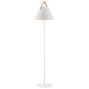 Nordlux B&iacute;l&aacute; kovov&aacute; stojac&iacute; lampa Strap 155 cm