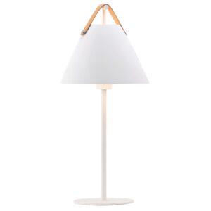 Nordlux B&iacute;l&aacute; kovov&aacute; stoln&iacute; lampa Strap