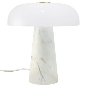 Nordlux B&iacute;l&aacute; mramorov&aacute; stoln&iacute; lampa Glossy Mini