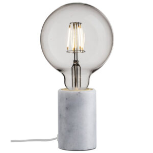 Nordlux B&iacute;l&aacute; mramorov&aacute; stoln&iacute; lampa Siv