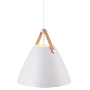 Nordlux B&iacute;l&eacute; kovov&eacute; z&aacute;věsn&eacute; světlo Strap 36 cm