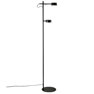 Nordlux Čern&aacute; kovov&aacute; stojac&iacute; LED lampa Clyde 138 cm