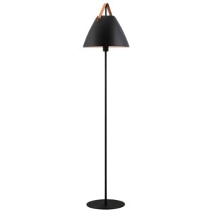 Nordlux Čern&aacute; kovov&aacute; stojac&iacute; lampa Strap 155 cm