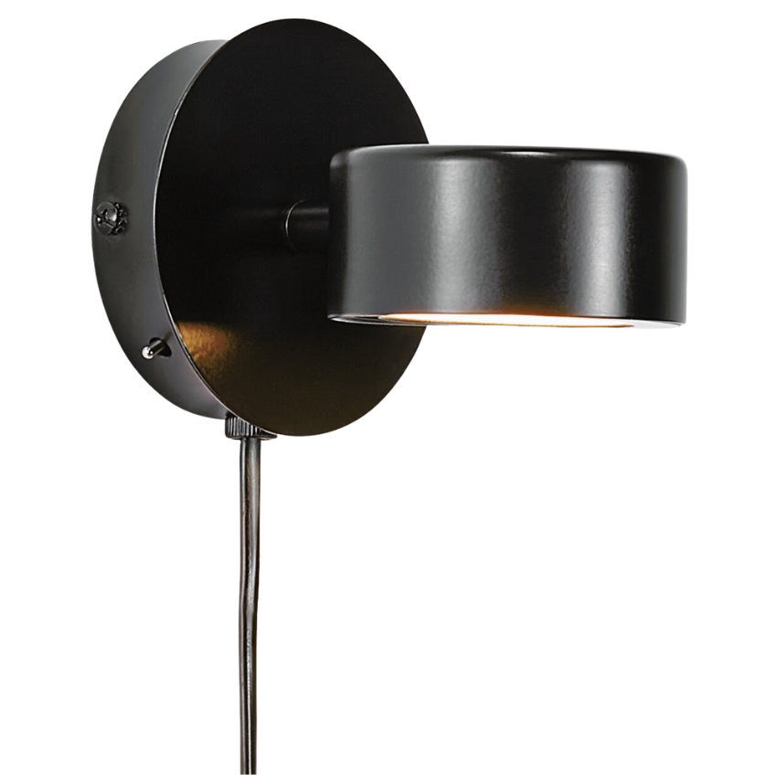 Nordlux Černé kovové nástěnné LED světlo Clyde