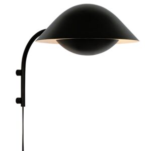 Nordlux Čern&eacute; kovov&eacute; n&aacute;stěnn&eacute; světlo Freya