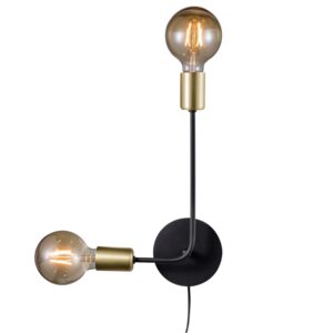 Nordlux Čern&eacute; kovov&eacute; n&aacute;stěnn&eacute; světlo Josefine