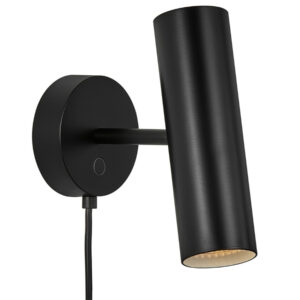 Nordlux Čern&eacute; kovov&eacute; n&aacute;stěnn&eacute; světlo Mib