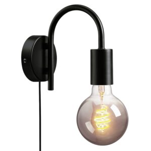 Nordlux Čern&eacute; kovov&eacute; n&aacute;stěnn&eacute; světlo Paco