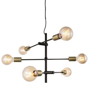 Nordlux Čern&eacute; kovov&eacute; z&aacute;věsn&eacute; světlo Josefine 55 cm