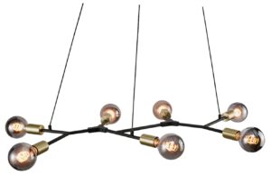 Nordlux Čern&eacute; kovov&eacute; z&aacute;věsn&eacute; světlo Josefine 91 cm