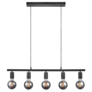 Nordlux Čern&eacute; kovov&eacute; z&aacute;věsn&eacute; světlo Paco 80 cm