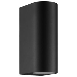 Nordlux Čern&eacute; venkovn&iacute; n&aacute;stěnn&eacute; světlo Dion Double