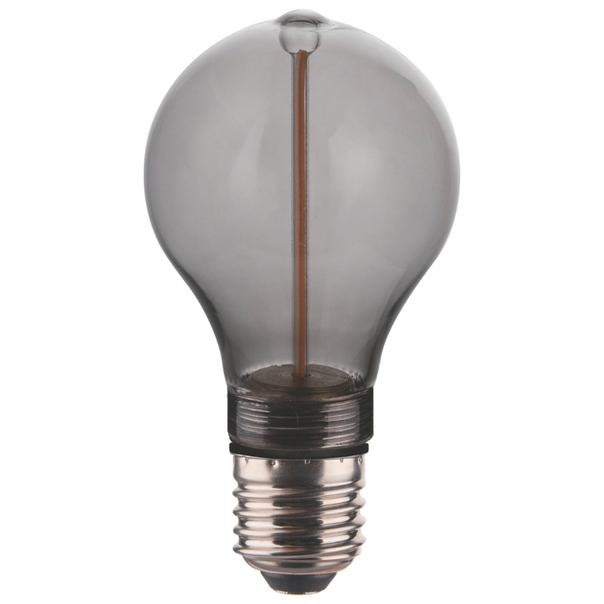 Nordlux Kouřově šedá dekorativní stmívatelná LED žárovka Deco A60 E27 2W