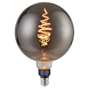 Nordlux Kouřově &scaron;ed&aacute; dekorativn&iacute; stm&iacute;vateln&aacute; LED ž&aacute;rovka Spiral Deco Globe E27 8