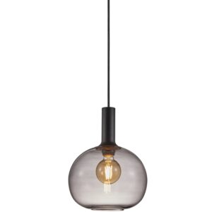 Nordlux Kouřově &scaron;ed&eacute; skleněn&eacute; z&aacute;věsn&eacute; světlo ALTON 25 cm