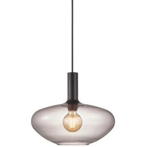 Nordlux Kouřově &scaron;ed&eacute; skleněn&eacute; z&aacute;věsn&eacute; světlo ALTON 35 cm