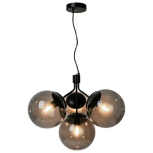 Nordlux Kouřově &scaron;ed&eacute; skleněn&eacute; z&aacute;věsn&eacute; světlo Ivona 54 cm