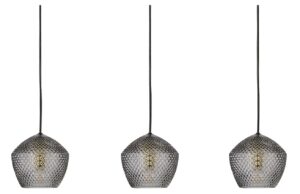 Nordlux Kouřově &scaron;ed&eacute; skleněn&eacute; z&aacute;věsn&eacute; světlo Orbiform 71 cm