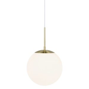 Nordlux Op&aacute;lově b&iacute;l&eacute; skleněn&eacute; z&aacute;věsn&eacute; světlo Grant 25 cm