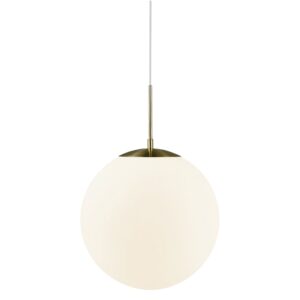 Nordlux Op&aacute;lově b&iacute;l&eacute; skleněn&eacute; z&aacute;věsn&eacute; světlo Grant 35 cm