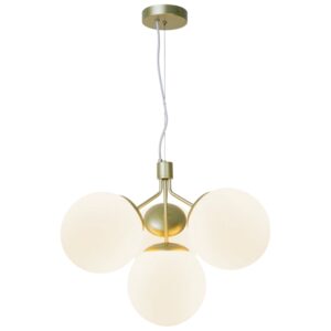 Nordlux Op&aacute;lově b&iacute;l&eacute; skleněn&eacute; z&aacute;věsn&eacute; světlo Ivona 54 cm