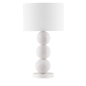 Nova Luce B&iacute;l&aacute; stoln&iacute; lampa Chamois