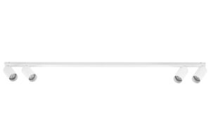 Nova Luce B&iacute;l&eacute; kovov&eacute; bodov&eacute; světlo Oso 120 cm