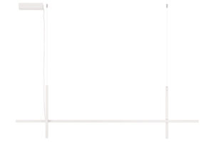 Nova Luce B&iacute;l&eacute; kovov&eacute; z&aacute;věsn&eacute; LED světlo Looma 152 cm