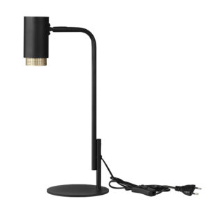 Nova Luce Čern&aacute; stoln&iacute; lampa Nessi