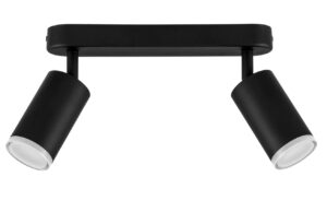 Nova Luce Čern&eacute; kovov&eacute; bodov&eacute; světlo Mao 26 cm