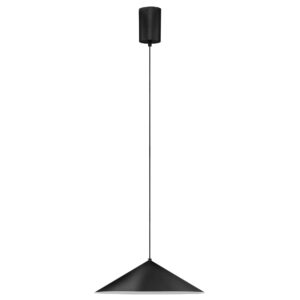 Nova Luce Čern&eacute; kovov&eacute; z&aacute;věsn&eacute; LED světlo Lui 39