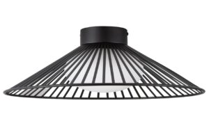 Nova Luce Čern&eacute; stropn&iacute; LED světlo Brume 50 cm