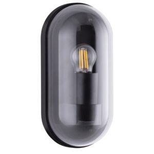 Nova Luce Tmavě &scaron;ed&eacute; venkovn&iacute; n&aacute;stěnn&eacute; světlo Amel