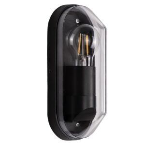 Nova Luce Tmavě &scaron;ed&eacute; venkovn&iacute; n&aacute;stěnn&eacute; světlo Amel