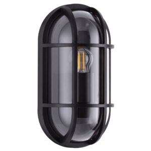 Nova Luce Tmavě &scaron;ed&eacute; venkovn&iacute; n&aacute;stěnn&eacute; světlo Amel